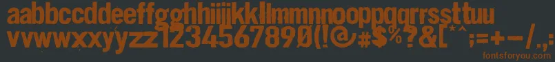 Dirt2 Stickler Font – Brown Fonts on Black Background