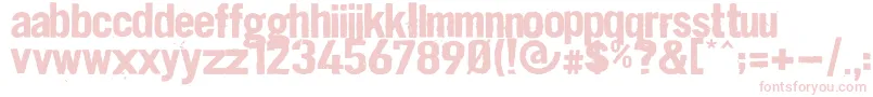 Dirt2 Stickler-Schriftart – Rosa Schriften auf weißem Hintergrund