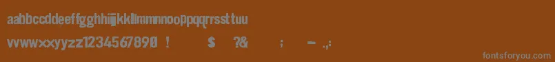 Шрифт Dirt2 Stickler – серые шрифты на коричневом фоне