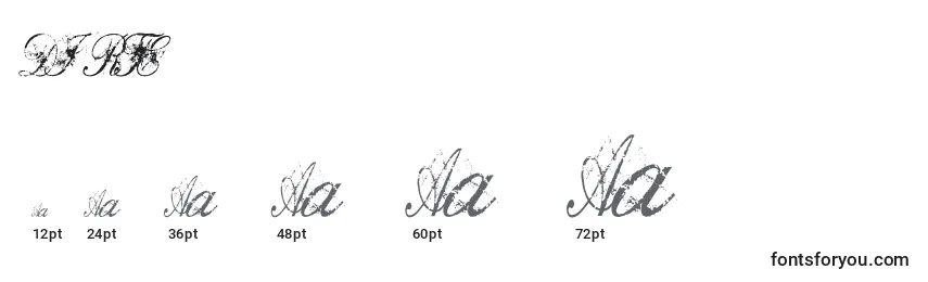 DIRTE    (125130) Font Sizes