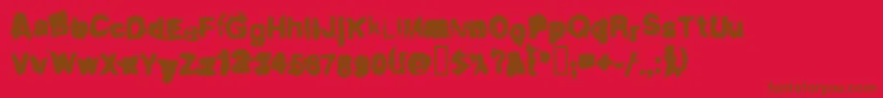 En savoir plus sur la police DIRTL Police DIRTL – polices brunes sur fond rouge