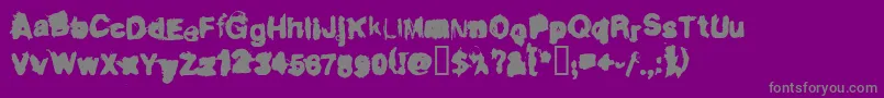 DIRTL    Font – Gray Fonts on Purple Background