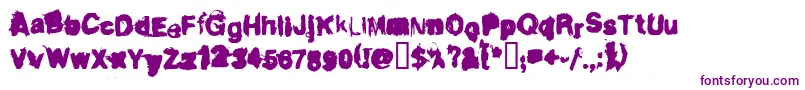 Więcej informacji o czcionce DIRTL Czcionka DIRTL – fioletowe czcionki