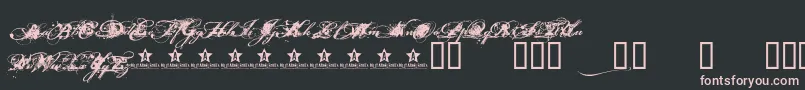 DIRTY    Font – Pink Fonts on Black Background