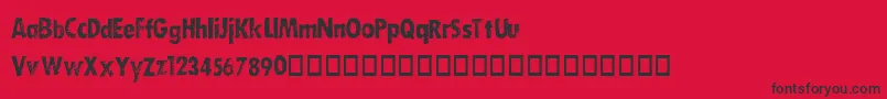 DIRTY    Font – Black Fonts on Red Background