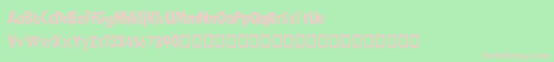 DIRTY    Font – Pink Fonts on Green Background