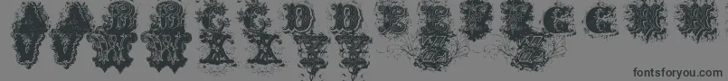 Dirty Ames 0 1 Font – Black Fonts on Gray Background