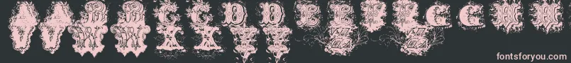 Dirty Ames 0 1 Font – Pink Fonts on Black Background