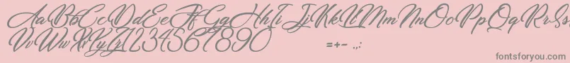 fuente Dirty Bitch – Fuentes Grises Sobre Fondo Rosa
