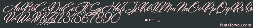 Dirty Bitch Font – Pink Fonts on Black Background