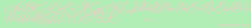 Dirty Bitch Font – Pink Fonts on Green Background