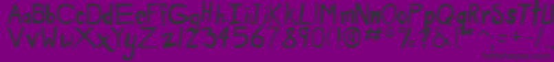 dirty duo Font – Black Fonts on Purple Background