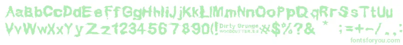 Dirty Grunge Font – Green Fonts