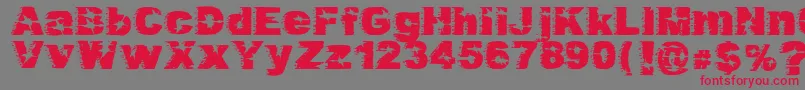 Dirty Harry Font – Red Fonts on Gray Background