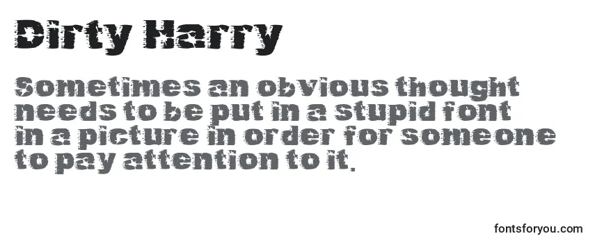 Schriftart Dirty Harry