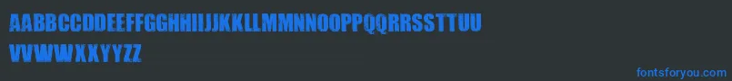 DIRTYBAG    Font – Blue Fonts on Black Background