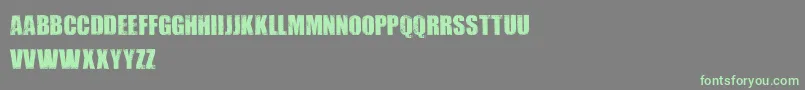 Шрифт DIRTYBAG    – зелёные шрифты на сером фоне