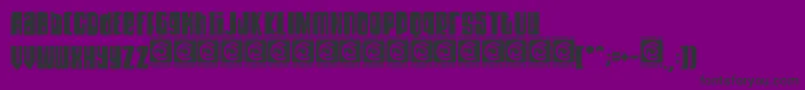 DIRTYROCK FreeVesion Font – Black Fonts on Purple Background