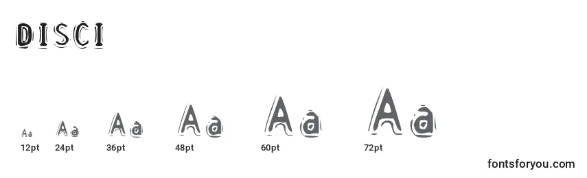 DISCI    (125152) Font Sizes
