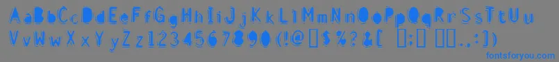 DISCIB   Font – Blue Fonts on Gray Background