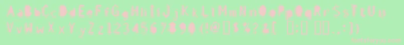 DISCIB   Font – Pink Fonts on Green Background