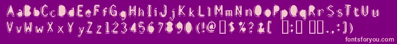 DISCIB   Font – Pink Fonts on Purple Background