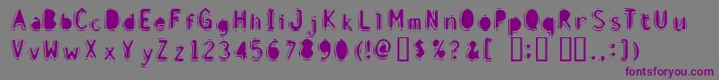 DISCIB   Font – Purple Fonts on Gray Background