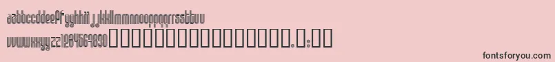 フォントDISCO1   – ピンクの背景に黒い文字