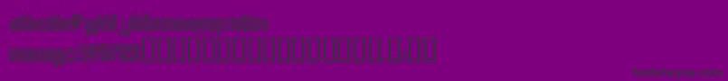 フォントDISCO1   – 紫の背景に黒い文字