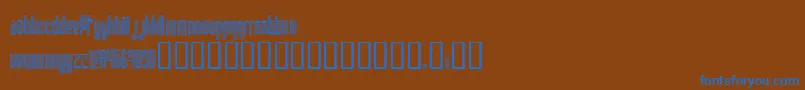 DISCO1   Font – Blue Fonts on Brown Background