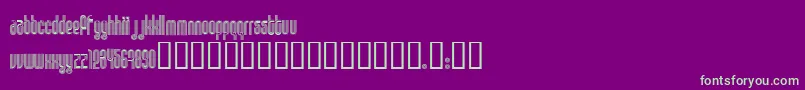 DISCO1  -fontti – vihreät fontit violetilla taustalla