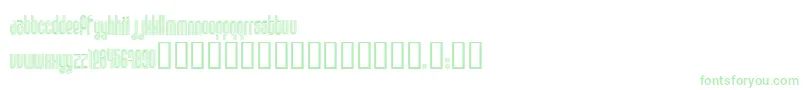 DISCO1  -fontti – vihreät fontit valkoisella taustalla