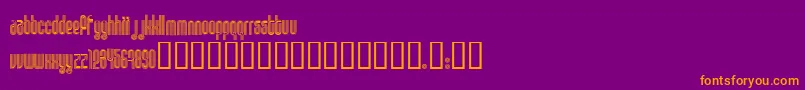 Шрифт DISCO1   – оранжевые шрифты на фиолетовом фоне