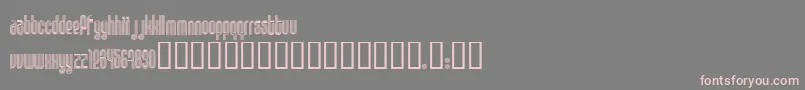 Шрифт DISCO1   – розовые шрифты на сером фоне