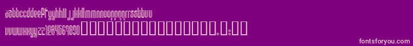 DISCO1  -fontti – vaaleanpunaiset fontit violetilla taustalla