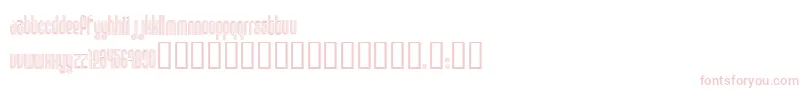 Шрифт DISCO1   – розовые шрифты на белом фоне