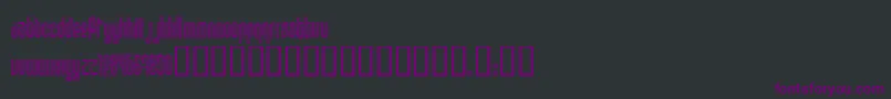 Шрифт DISCO1   – фиолетовые шрифты на чёрном фоне