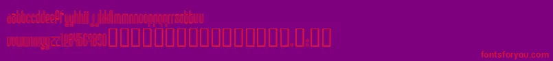 DISCO1  -fontti – punaiset fontit violetilla taustalla