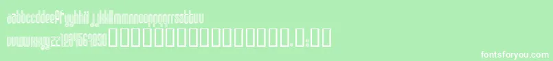DISCO1  -fontti – valkoiset fontit vihreällä taustalla