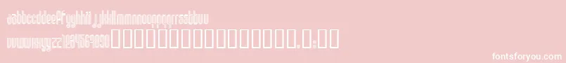 フォントDISCO1   – ピンクの背景に白い文字