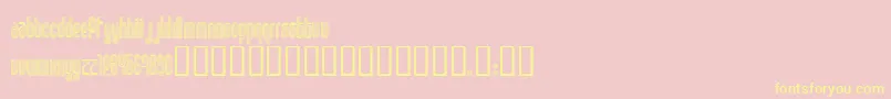 Шрифт DISCO1   – жёлтые шрифты на розовом фоне