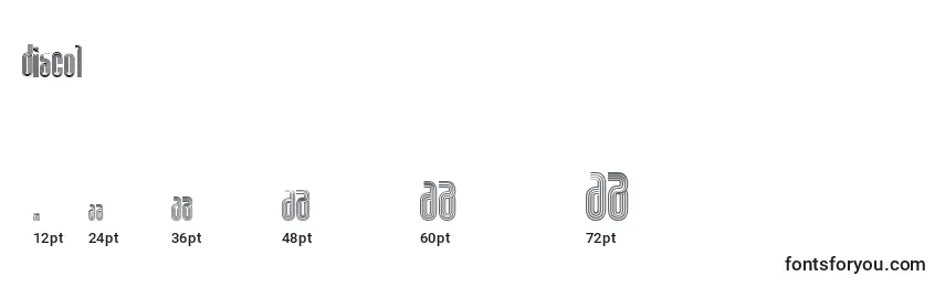 DISCO1   (125154) Font Sizes