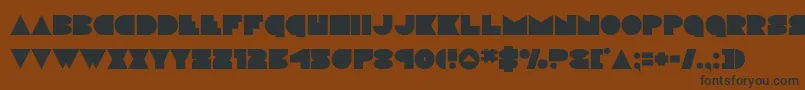 discodeck Font – Black Fonts on Brown Background