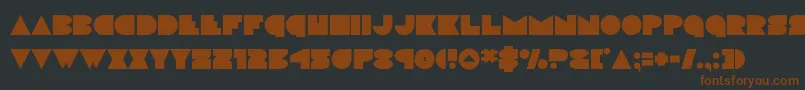 discodeck Font – Brown Fonts on Black Background