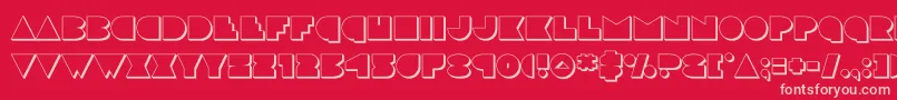 discodeck3d Font – Pink Fonts on Red Background