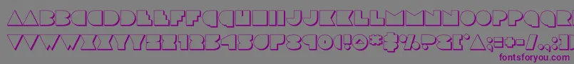 discodeck3d Font – Purple Fonts on Gray Background