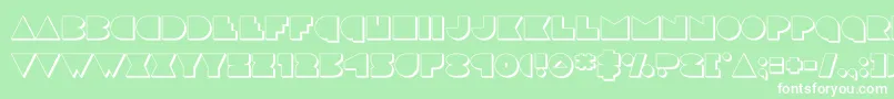 discodeck3d Font – White Fonts on Green Background