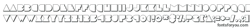 discodeck3d-fontti – ääriviivafontit