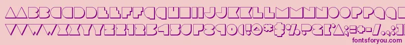 discodeck3d Font – Purple Fonts on Pink Background
