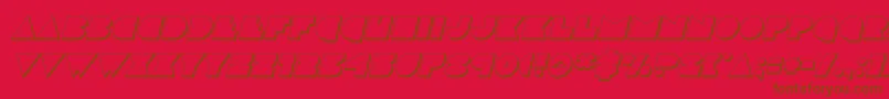 discodeck3dital Font – Brown Fonts on Red Background